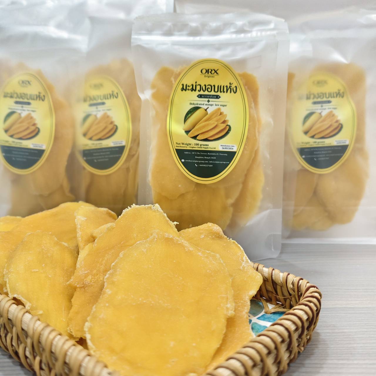 ORX Thai dried mango retail packaging